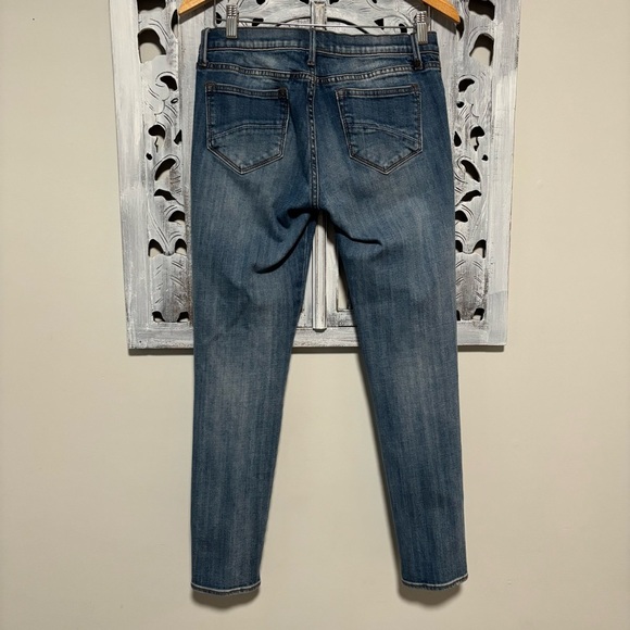 DRIFTWOOD x Free People Marilyn Medium Wash Boho Embroidered Stretch Skinny Jean - Picture 2 of 7